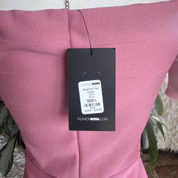 Pink Fashion Nova Bodycon Dress - Picture 8 of 8